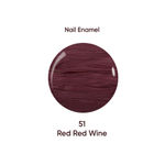 Buy Oshea HerbalsNail Enamel 51 RED RED WINE 10Milliliters pack of 2 - Purplle