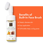 Buy Good Vibes Insta Glow Foaming Face Wash with Deep Cleansing Brush - Ubtan (150 ml) - Purplle