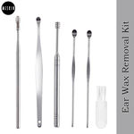 Buy MeSkin Ear Wax Cleaner - Reusable Ear Cleaner Tool Set with Storage Box - Ear Wax Remover Tool Kit with Ear Curette Cleaner and Spring Ear Buds Cleaner - Purplle