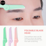 Buy MeSkin Foldable Face Razor for Women Painfree Facial & Upper Lips Hair Removal, Eyebrow Shaper & Dermaplaning Tool – 3 Pieces - Purplle