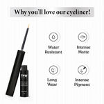 Buy TNW -The Natural Wash Eyecatchy Longstay Matte Liquid Eyeliner with Hydrogenated Castor Oil | Smudgeproof | Pigmented | Long Lasting | Quick Dry - Purplle