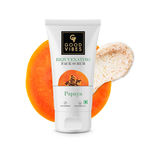 Buy Good Vibes Rejuvenating Papaya Face Scrub (50g) | Gently Exfoliates Skin | Cleanses | Removes Blackheads | Infused with Almond Oil - Purplle