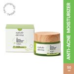 Buy Nature Derma 1% Natural Biome-Boost™ Moisturizer with Subligana to Reduce Acne and Blemishes| For Soothed, Strengthened Skin | 50ml - Dermatologically Tested - Purplle