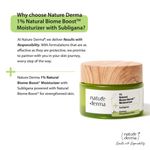 Buy Nature Derma 1% Natural Biome-Boost™ Moisturizer with Subligana to Reduce Acne and Blemishes| For Soothed, Strengthened Skin | 50ml - Dermatologically Tested - Purplle