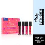 Buy Blue Heaven Minis But MightyA HyperstayA Weightless Liquid Matte LipstickA Majestic Diva Pack of 4, 6ml - Purplle