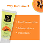 Buy Good Vibes Brightening Papaya Face Wash (100ml) - Purplle