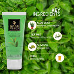 Buy Good Vibes Green Tea Purifying Face Wash | Oil Control, Prevents Acne (100 ml) - Purplle