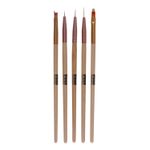 Buy Bronson Professional Nail Art Brush Tool Set (pack of 5) - Purplle