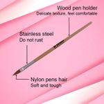 Buy Bronson Professional Nail Art Acrylic Brush Set for liquid and powder no.6,8,10 (Pack of 3) - Purplle