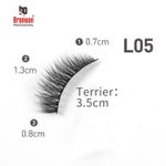 Buy Bronson Professional Eyelash set 3D false long and natural eye makeup 10 pairs No. L05 - Purplle