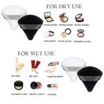 Buy Pizza puff triangle makeup beauty blender sponge powder puff (2 pc: mix color) - Purplle