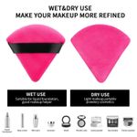 Buy Pizza puff triangle makeup beauty blender sponge powder puff (2 pc: mix color) - Purplle