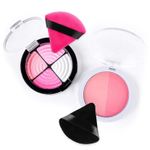 Buy Pizza puff triangle makeup beauty blender sponge powder puff (2 pc: mix color) - Purplle