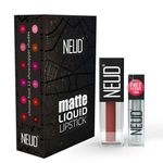 Buy NEUD Matte Liquid Lipstick Jolly Coral with Jojoba Oil, Vitamin E and Almond Oil - Smudge Proof 12-hour Stay Formula with Free Lip Gloss - Pack of 1 - Purplle