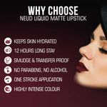 Buy NEUD Matte Liquid Lipstick Mocha Brownie with Jojoba Oil, Vitamin E and Almond Oil - Smudge Proof 12-hour Stay Formula with Free Lip Gloss - Purplle