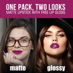 Buy NEUD Matte Liquid Lipstick Boss Lady with Jojoba Oil, Vitamin E and Almond Oil - Smudge Proof 12-hour Stay Formula with Free Lip Gloss - Pack of 1 - Purplle