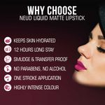 Buy NEUD Matte Liquid Lipstick Quirky Tease with Jojoba Oil, Vitamin E and Almond Oil - Smudge Proof 12-hour Stay Formula with Free Lip Gloss - Purplle