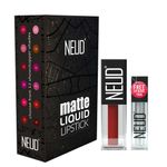 Buy NEUD Matte Liquid Lipstick Perfect Pout with Jojoba Oil, Vitamin E and Almond Oil - Smudge Proof 12-hour Stay Formula with Free Lip Gloss - Purplle