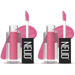 Buy NEUD Matte Liquid Lipstick Supple Candy with Jojoba Oil, Vitamin E and Almond Oil - Smudge Proof 12-hour Stay Formula with Free Lip Gloss - 2 Packs - Purplle