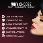 Buy NEUD Matte Liquid Lipstick Jolly Coral with Jojoba Oil, Vitamin E and Almond Oil - Smudge Proof 12-hour Stay Formula with Free Lip Gloss - 2 Packs - Purplle