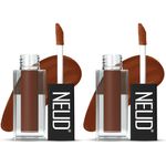 Buy NEUD Matte Liquid Lipstick Oh My Coco with Jojoba Oil, Vitamin E and Almond Oil - Smudge Proof 12-hour Stay Formula with Free Lip Gloss - 2 Packs - Purplle