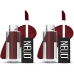 Buy NEUD Matte Liquid Lipstick Mocha Brownie with Jojoba Oil, Vitamin E and Almond Oil - Smudge Proof 12-hour Stay Formula with Free Lip Gloss - 2 Packs - Purplle