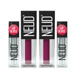 Buy NEUD Matte Liquid Lipstick Mauve-a-licious with Jojoba Oil, Vitamin E and Almond Oil - Smudge Proof 12-hour Stay Formula with Free Lip Gloss - 2 Packs - Purplle