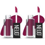 Buy NEUD Matte Liquid Lipstick Mauve-a-licious with Jojoba Oil, Vitamin E and Almond Oil - Smudge Proof 12-hour Stay Formula with Free Lip Gloss - 2 Packs - Purplle