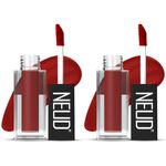 Buy NEUD Matte Liquid Lipstick Perfect Pout with Jojoba Oil, Vitamin E and Almond Oil - Smudge Proof 12-hour Stay Formula with Free Lip Gloss - 2 Packs - Purplle