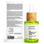 Buy Nature Derma 20% Vitamin C, Vitamin E & Ferulic Acid Serum with Natural Biome-Boost™ - Reduces Dark Spots, Dullness & Signs of Aging | Use For Brighter, Glowing & Strengthened Skin | 30ml - Dermatologically Tested - Purplle