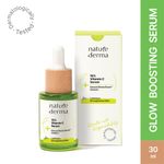 Buy Nature Derma 10% Vitamin C Serum with Natural Biome-Boost™ To Reduce Wrinkles, Acne Marks & Dark Spots | Use For Brighter, Healthier & Strengthened Skin | 30ml | Dermatologically Tested - Purplle