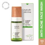 Buy Nature Derma 3% AHA BHA Facewash with 100% Natural Biome-Boostaa€zA¢ Solution: Skin-Strengthening & Exfoliating Foaming Cleanser To Resurface Dull / Dry Skin And Fight Acne 100 ml - Purplle