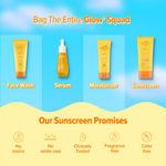 Buy Aqualogica Glow+ Dewy Lightweight Sunscreen Gel SPF 50+ PA++++ with Papaya & Vitamin C 80 gm - Purplle