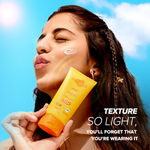 Buy Aqualogica Glow+ Dewy Lightweight Sunscreen Gel SPF 50+ PA++++ with Papaya & Vitamin C 80 gm - Purplle