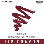 Buy INSIGHT COSMETICS MEGA LAST CRAYON LIPSTICK_I'M AN ATHEIST (12) - Purplle
