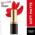 Buy Revlon Super Lustrous Lipstick (Bold Matte) Striking Coral - Purplle