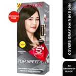 Buy Revlon Top Speed Hair Color Small Pack Woman - Brownish Black 68 - Purplle