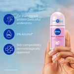 Buy Nivea Deo Roll-on- White Pearls & 0% Alcohol , for Smooth Underarms, 48H freshness and odour protection, 50 ml - Purplle