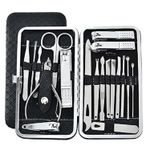 Buy Bronson Professional Manicure and Pedicure tool set kit 19 in 1 with storage box - Pack of 19 - Purplle