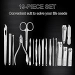Buy Bronson Professional Manicure and Pedicure tool set kit 19 in 1 with storage box - Pack of 19 - Purplle