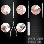 Buy Bronson Professional Manicure and Pedicure tool set kit 19 in 1 with storage box - Pack of 19 - Purplle