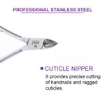 Buy Bronson Professional Cuticle Cutter, Nipper, Cuticle Remover /Nail Cutter Clippers with Super Sharp Curved Blade - Purplle