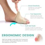 Buy Bronson Professional Toe thumb bunion corrector, toe separator, toe spreader with gel pad support: free size, 1pair - Purplle