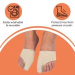 Buy Bronson Professional Toe thumb bunion corrector, toe separator, toe spreader with gel pad support: free size, 1pair - Purplle