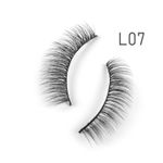 Buy Bronson Professional Eyelash set 3D false long and natural eye makeup 10 pairs No. 7 - Purplle