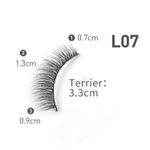 Buy Bronson Professional Eyelash set 3D false long and natural eye makeup 10 pairs No. 7 - Purplle