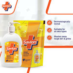 Buy Savlon Deep Clean Germ Protection Liquid Handwash 200ml pump + 175ml refill pouch combo - Purplle