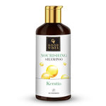 Buy Good Vibes Keratin Nourishing Shampoo | Hair Repair, Anti-Dandruff, Strengthening | With Argan Oil | No Parabens, No Animal Testing (300 ml) - Purplle