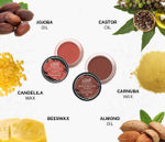 Buy Love Earth Lip Tint & Cheek Tint Multipot Combo (Coral & Caramel Brown) with Richness of Jojoba Oil and Vitamin E for Lips, Eyelids and Cheeks - Purplle
