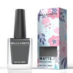 Buy Bella Voste MATTE Nail Polish| Quick Drying Formula| Cruelty Free| Paraben Free & No Harmful Chemicals| Vegan | Lasts for 7 Days & more|Chip Resistant | DEEP MATT Formula with Smooth & Easy Application | Shade no-M01 - 9 ml - Purplle
